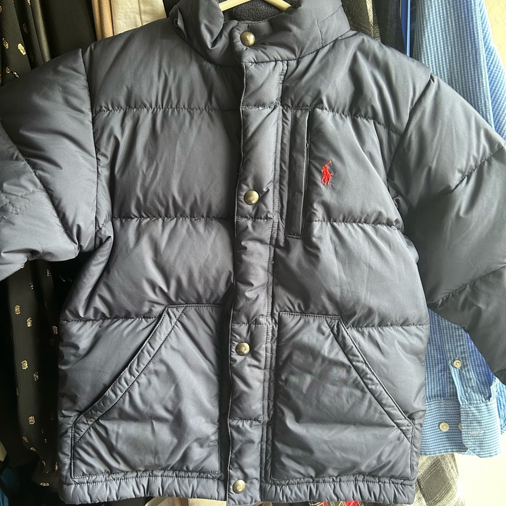 Three boys Ralph Lauren Puffer jackets size 4 and 5